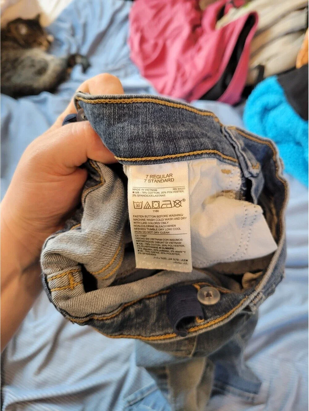 Old Navy Skinny Adjust Light Wash Jeans Size 7 Regular
